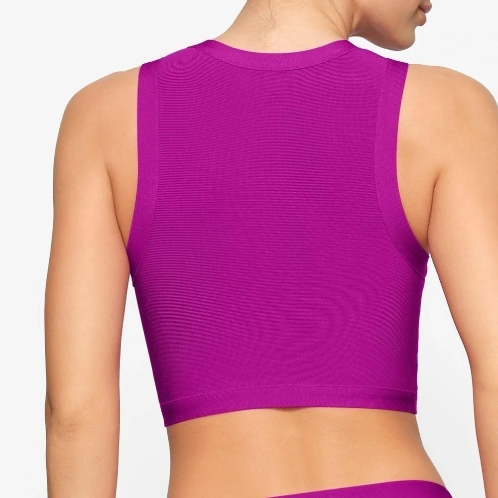 NWT Skims Knit Swim High Neck Top